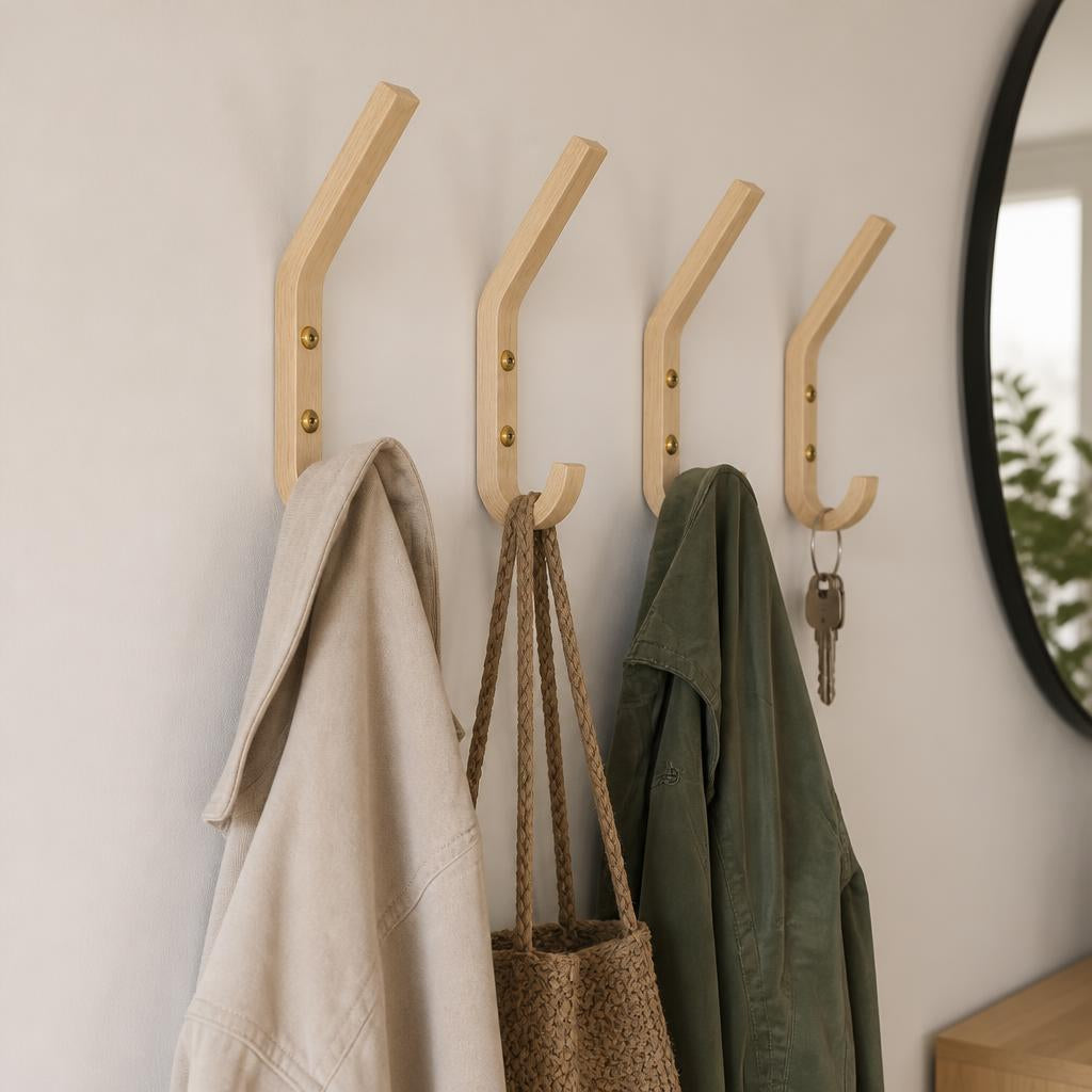 Porte Manteau Patère en Bois