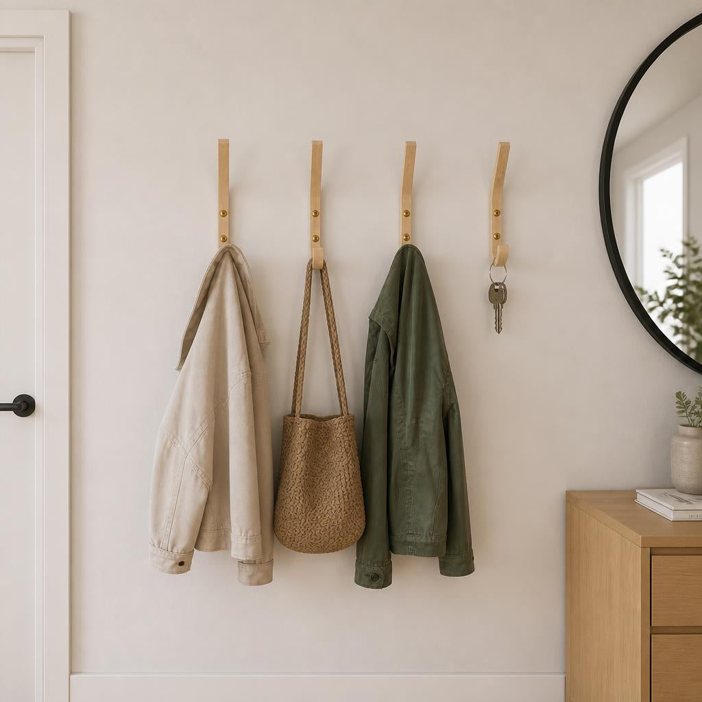 Porte Manteau Patère en Bois