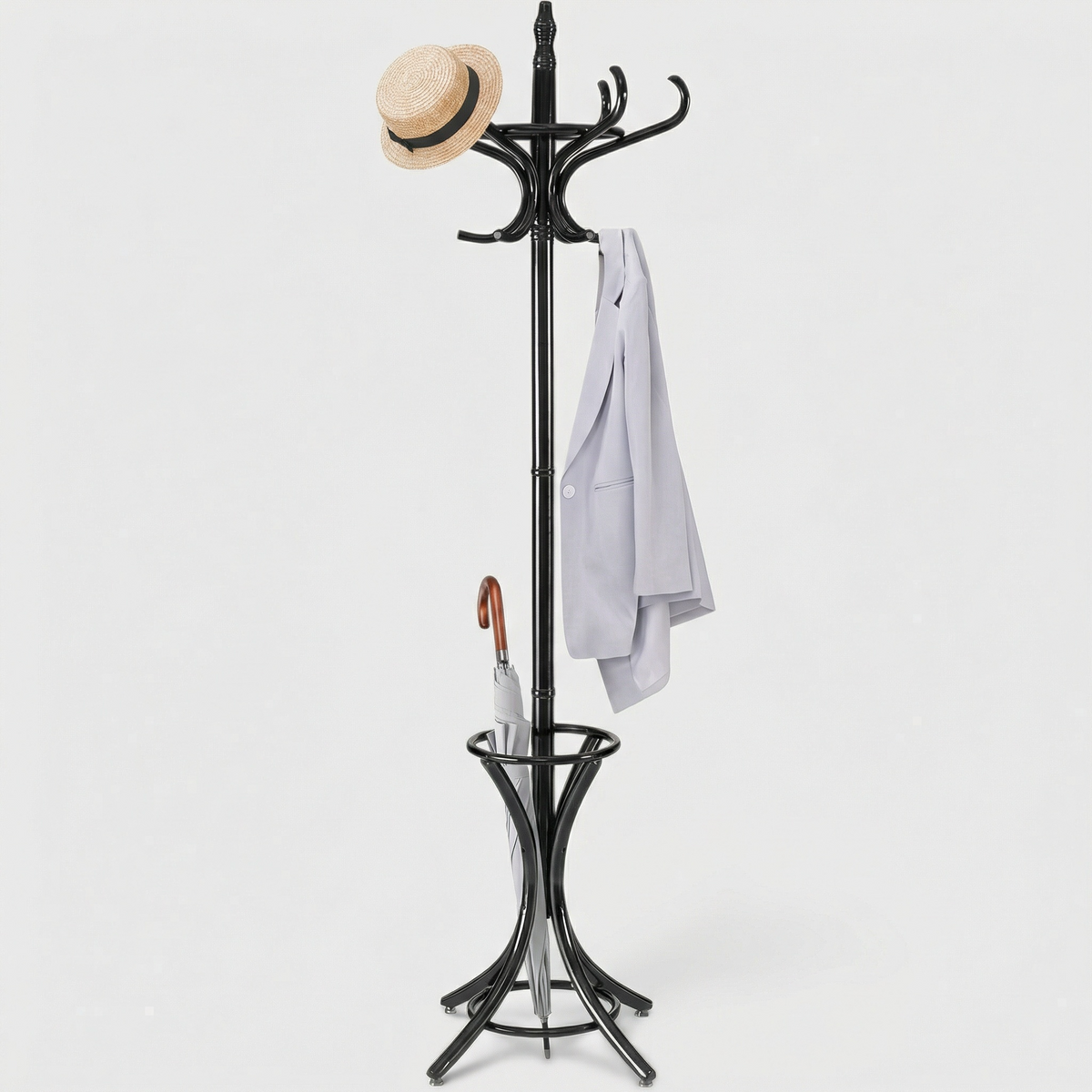 Porte Manteau Perroquet Noir