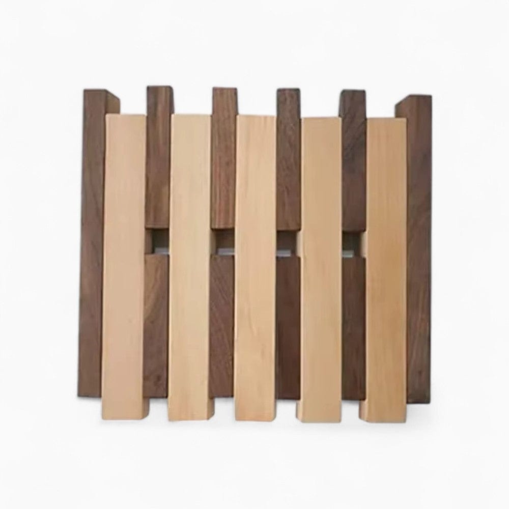 My Store Beige Porte Manteau bois Petit Carré