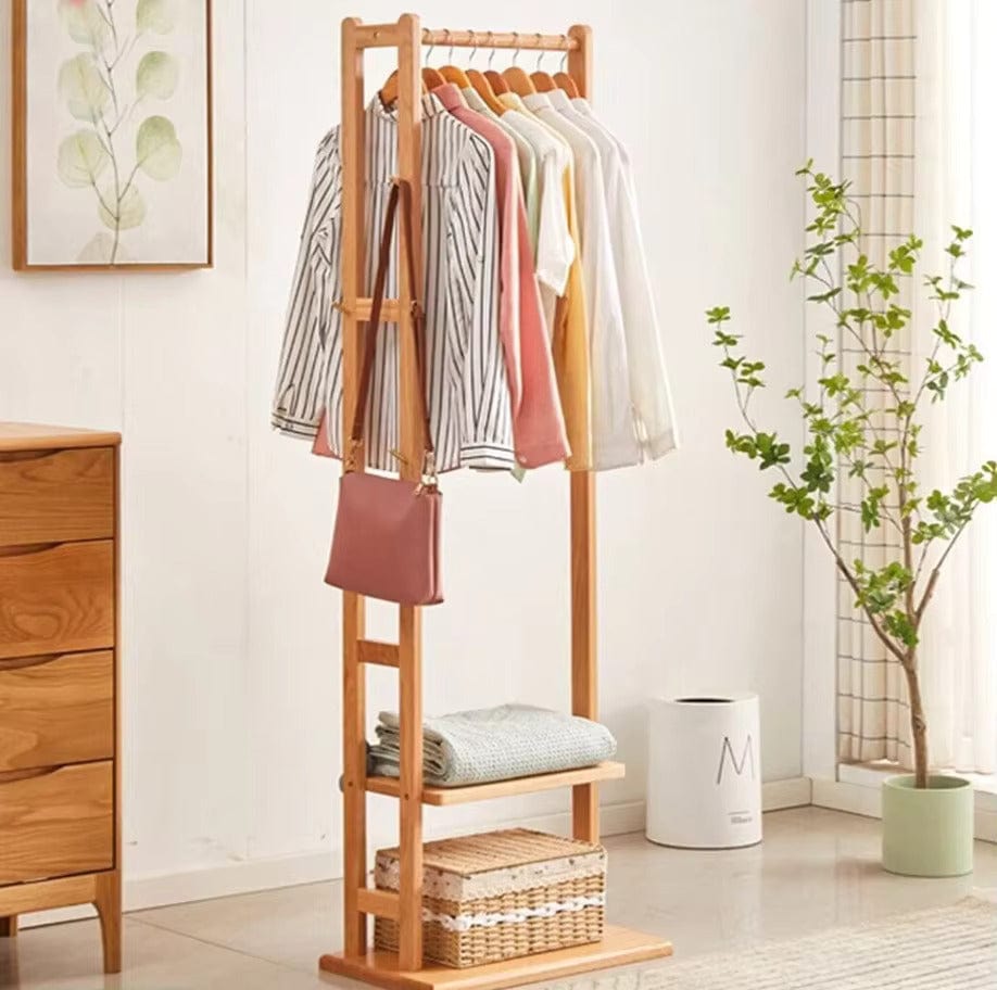 My Store Beige Porte Manteau Meuble Chaussure Simple bois