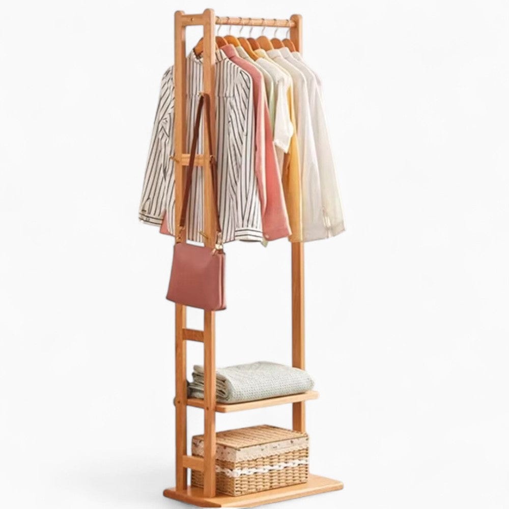 My Store Beige Porte Manteau Meuble Chaussure Simple bois