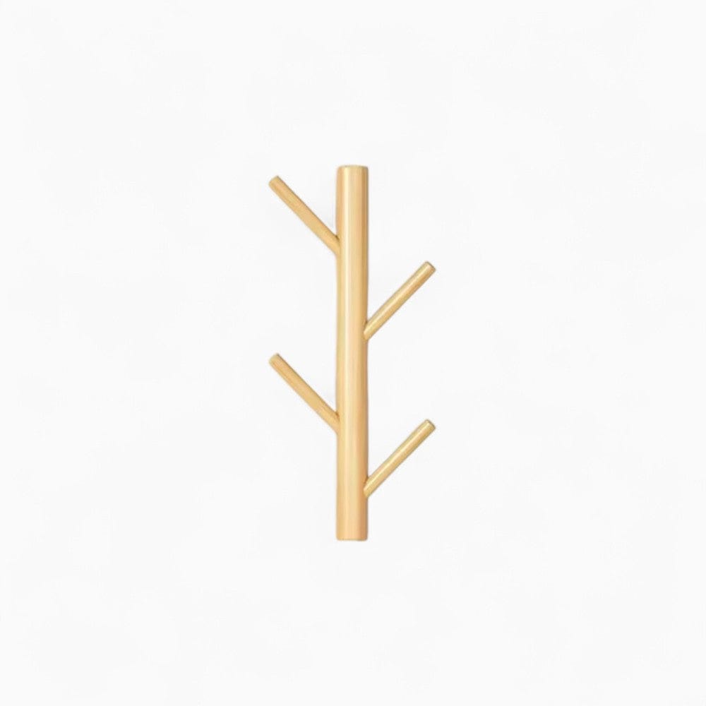 My Store Beige Porte Manteau Mural Bout de bois