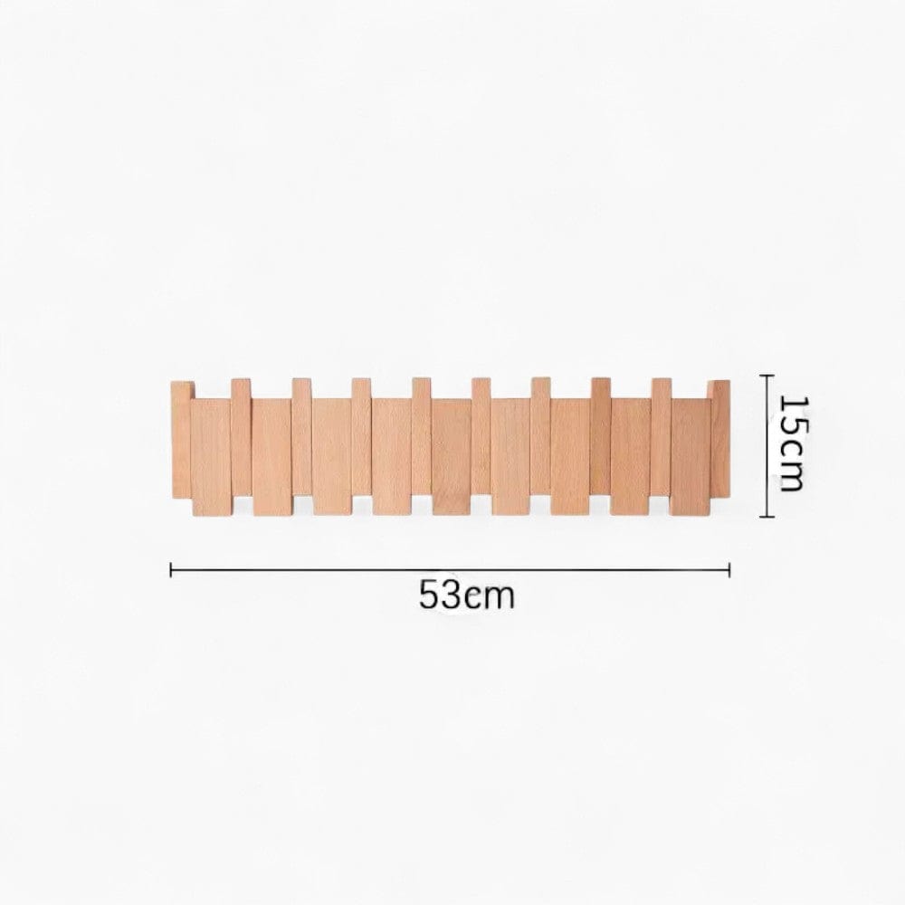 My Store Beige Porte Manteau Mural Grand Design bois claire