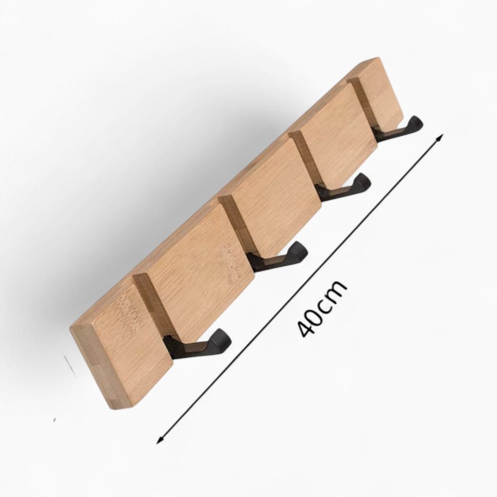 My Store Beige Porte Manteau Mural Petit Crochet Ouvrant bois