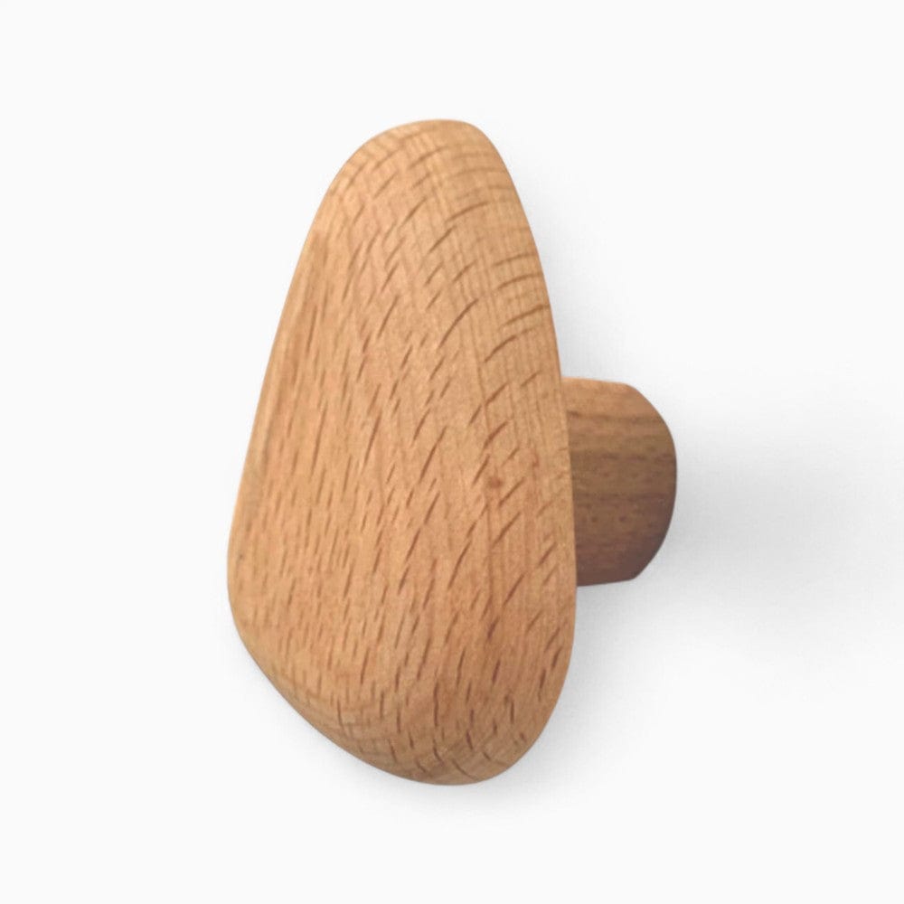 My Store Beige Porte Manteau Patere Ovale bois