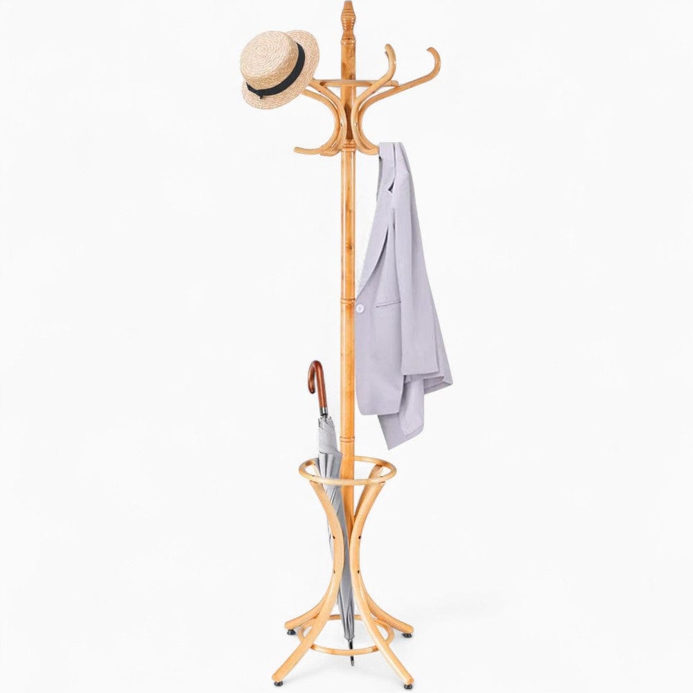 My Store Beige Porte Manteau Perroquet bois claire