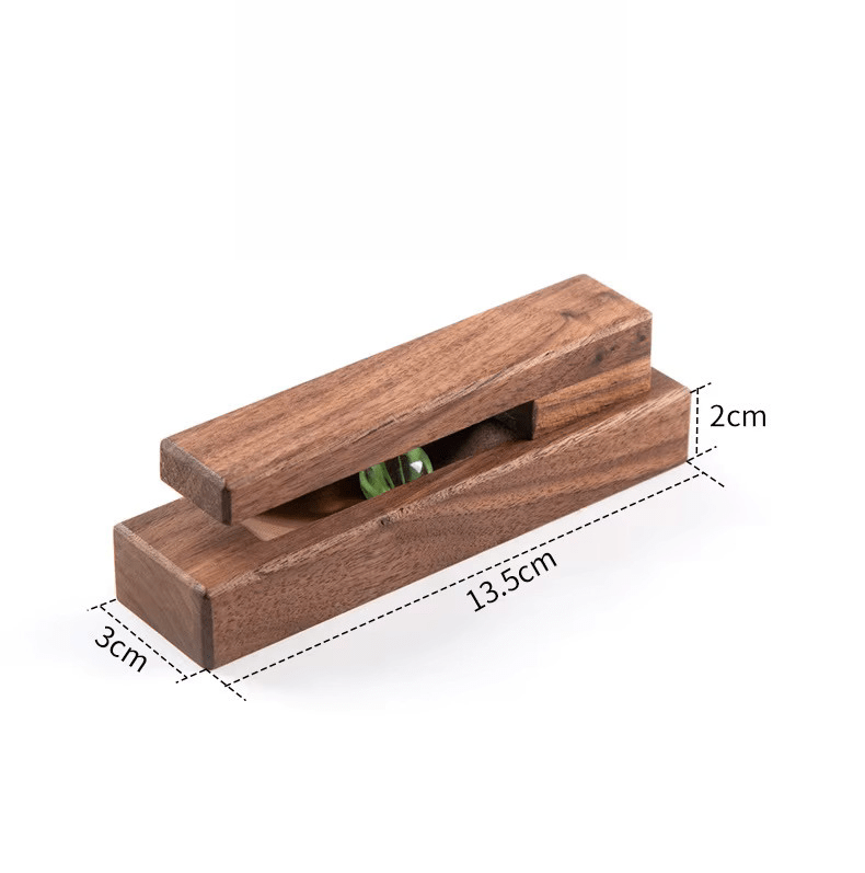 My Store Beige Porte Manteau salle de bain Barrette bois