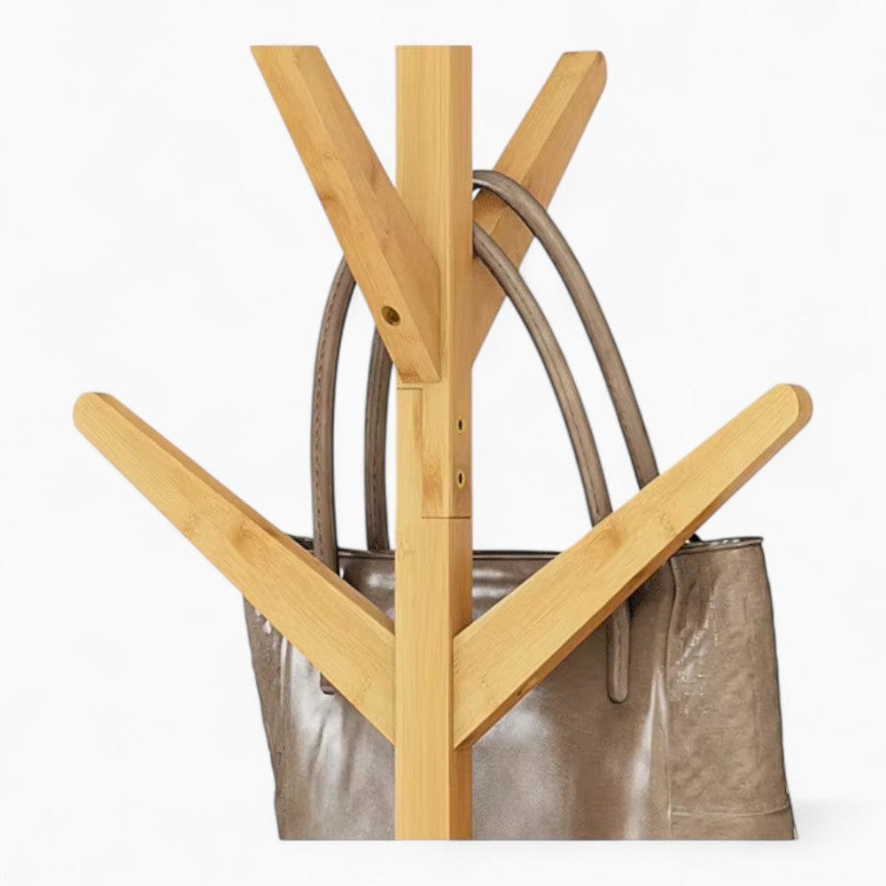 My Store Beige Porte Manteau sur Pied Design Arbre bois