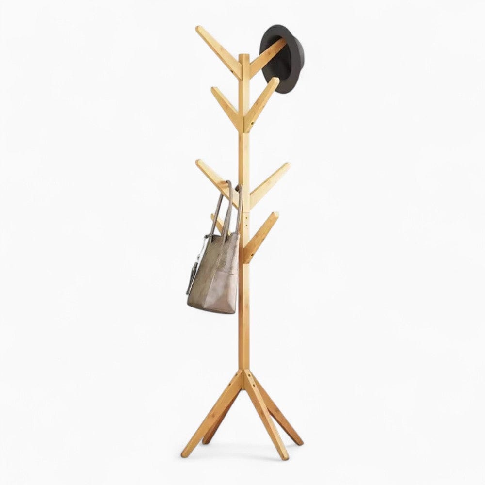 My Store Beige Porte Manteau sur Pied Design Arbre bois