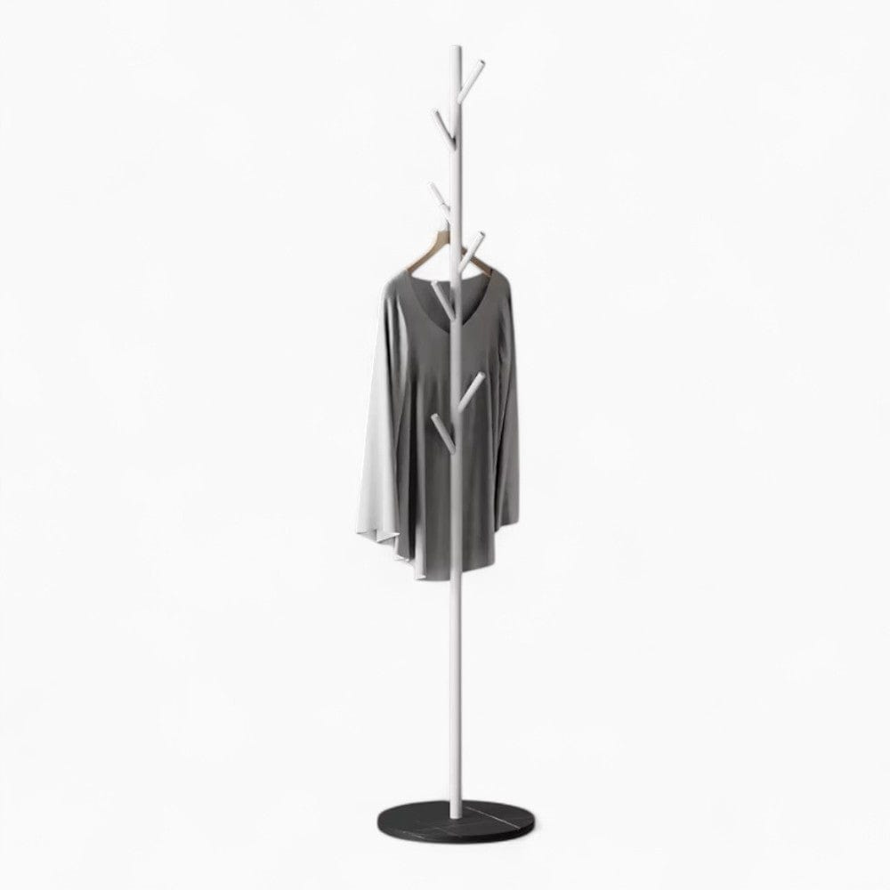 My Store Blanc Porte Manteau Arbre sur Pied Blanc/noir