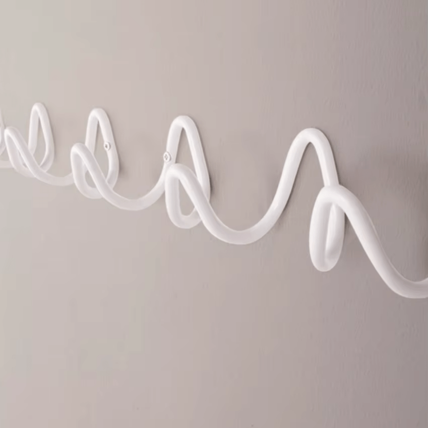 My Store Blanc Porte Manteau design Vrille blanc