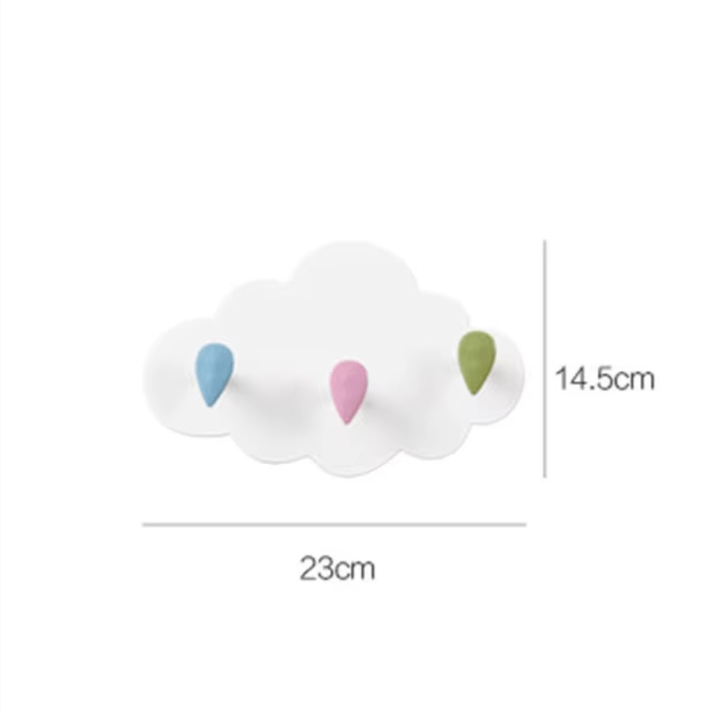 My Store Blanc Porte Manteau Enfant Nuage