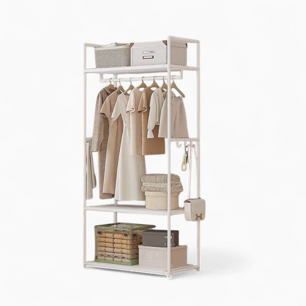 My Store Blanc Porte Manteau Meuble Chaussure Double blanc