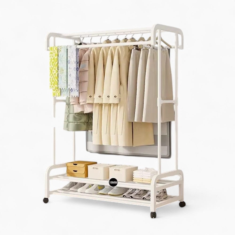 My Store Blanc Porte Manteau Meuble Chaussure Penderie blanc