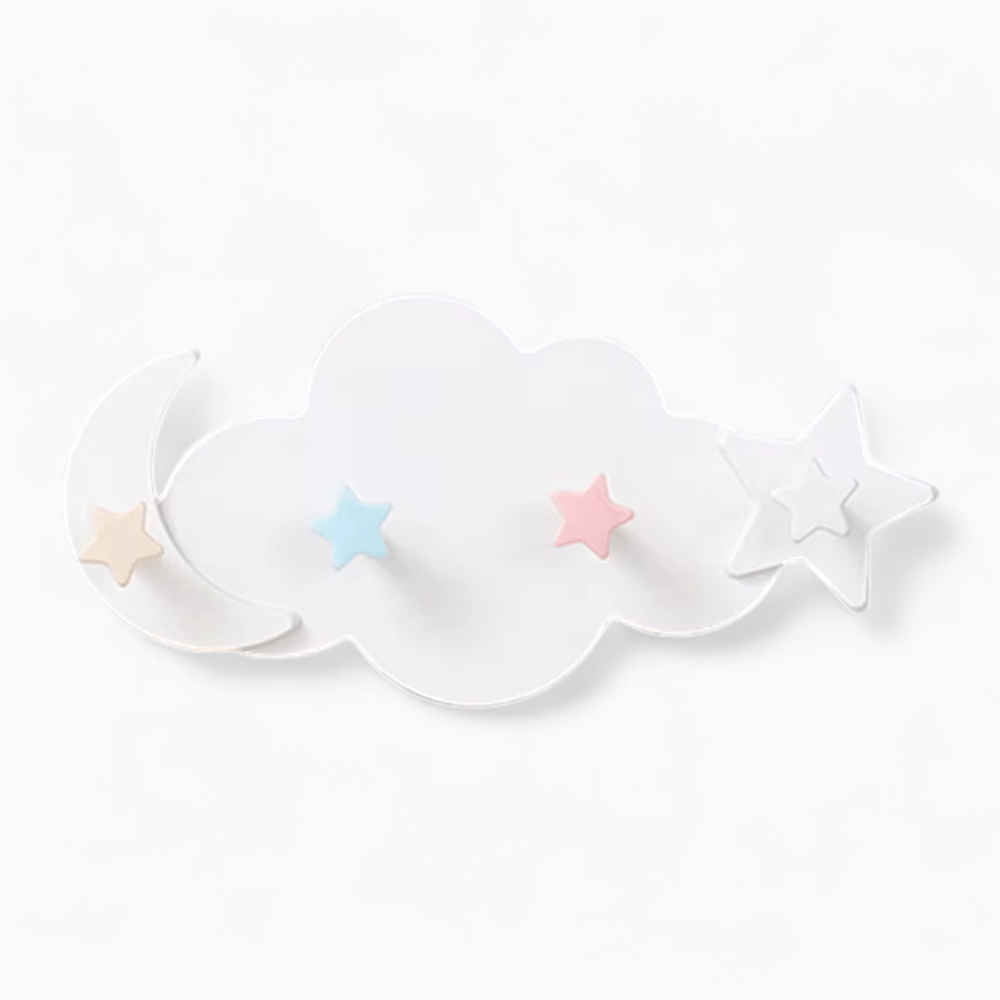 My Store Blanc Porte Manteau Mural Nuage