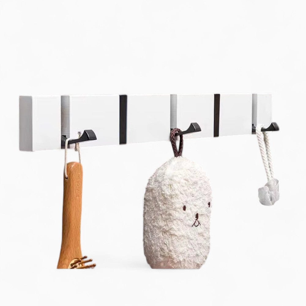 My Store Blanc Porte Manteau Mural Petit Crochet Ouvrant bois blanc