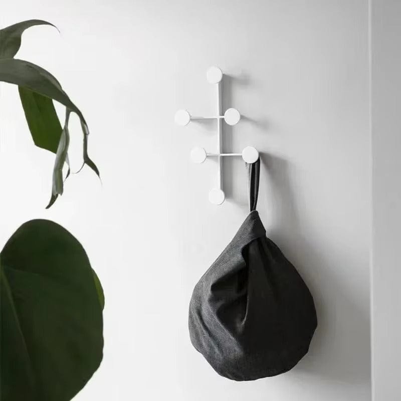 My Store Blanc Porte Manteau Mural Rond blanc