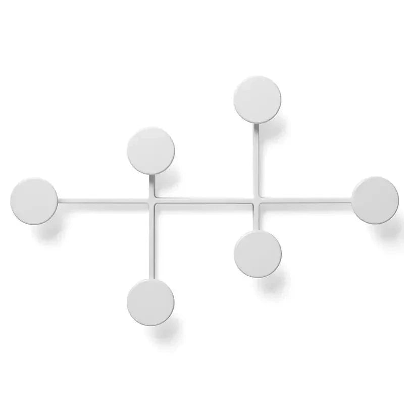 My Store Blanc Porte Manteau Mural Rond blanc