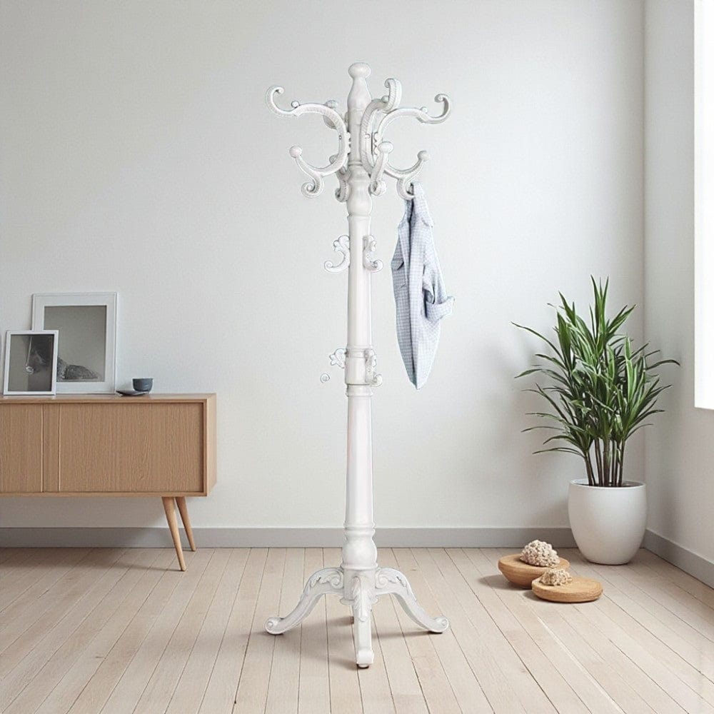 My Store Blanc Porte Manteau Perroquet Blanc