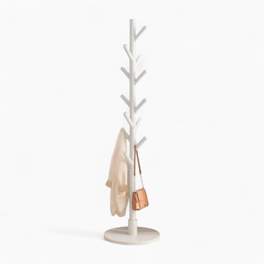 My Store Blanc Porte Manteau sur Pied Arbre 12 Crochets blanc