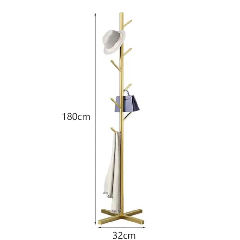My Store Blanc Porte Manteau sur Pied Champignon Base croisée Blanc