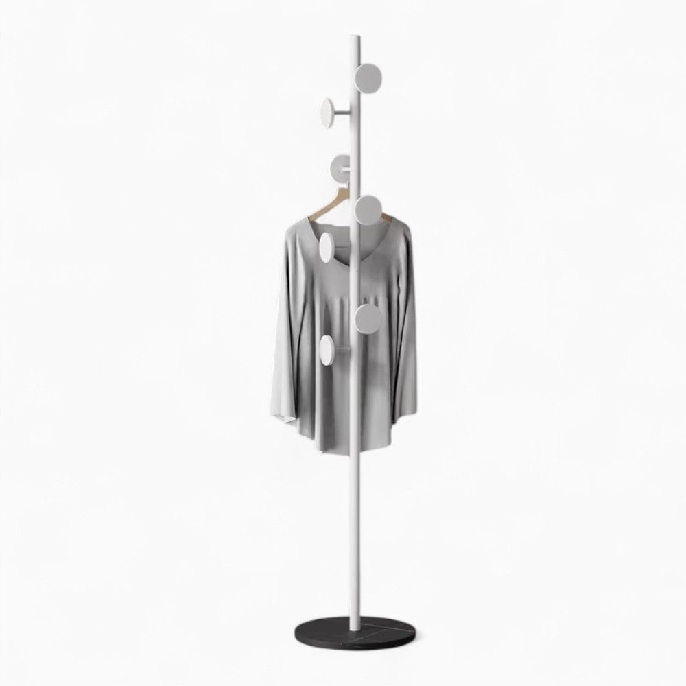 My Store Blanc Porte Manteau sur Pied Champignon Blanc/noir