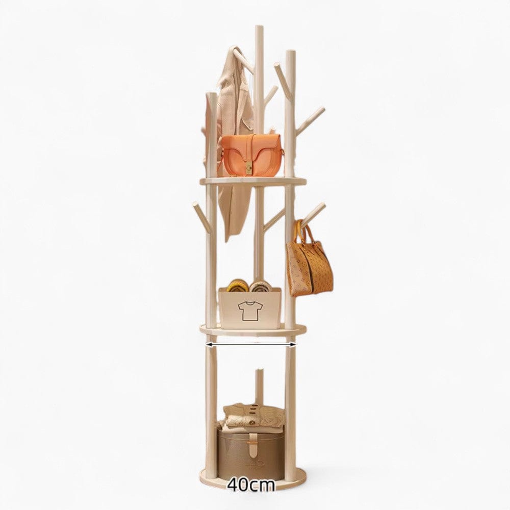 My Store Blanc Porte Manteau sur Pied Entrée Grande Branche blanc