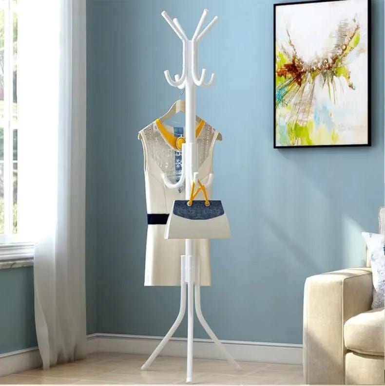 My Store Blanc Porte Manteau sur Pied Perroquet blanc
