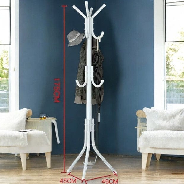 My Store Blanc Porte Manteau sur Pied Perroquet blanc