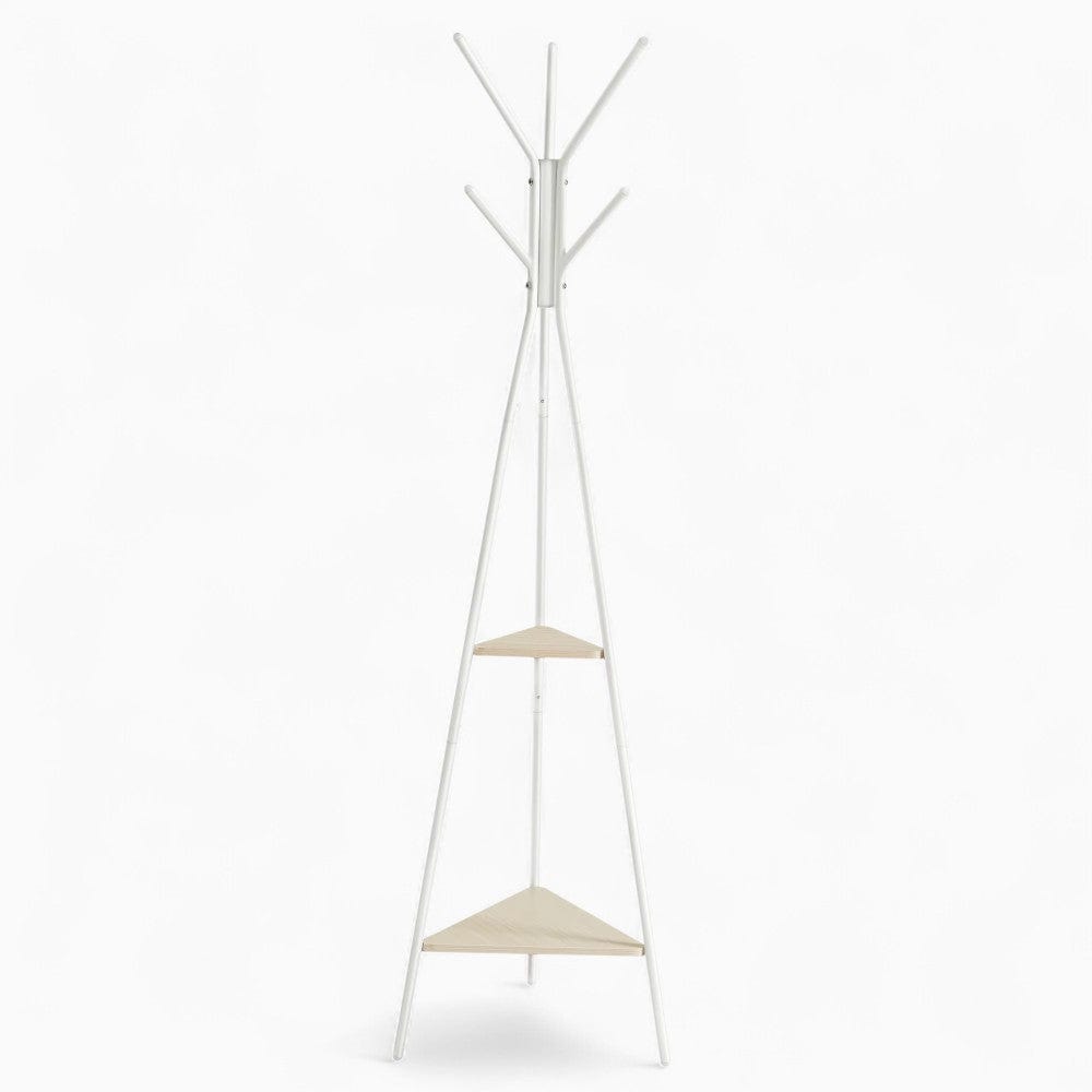My Store Blanc Porte Manteau sur Pied Triple Pied blanc