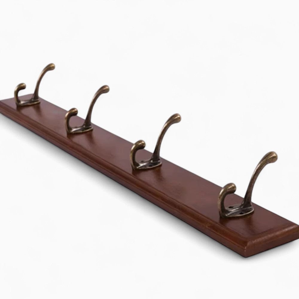 My Store Marron Porte Manteau entrée Ancien Crochet bois