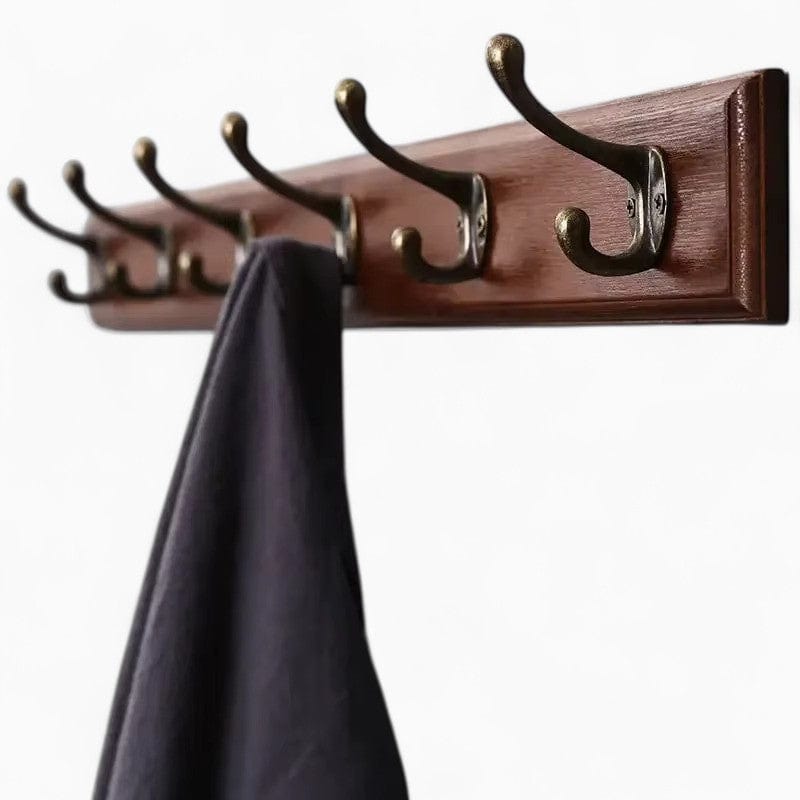 My Store Marron Porte Manteau entrée Ancien Grand Crochet bois
