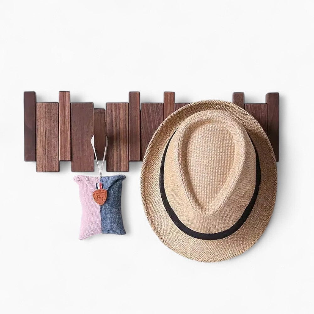 My Store Marron Porte Manteau Mural Grand Design bois foncé