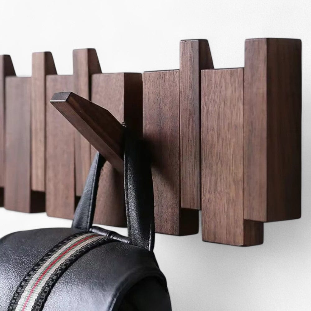 My Store Marron Porte Manteau Mural Grand Design bois foncé