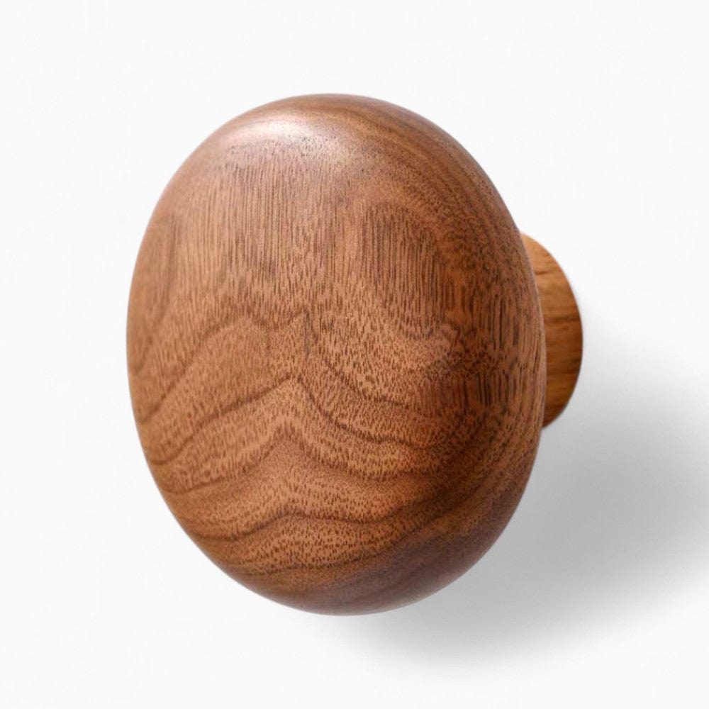 My Store Marron Porte Manteau Patere Rond bois foncé