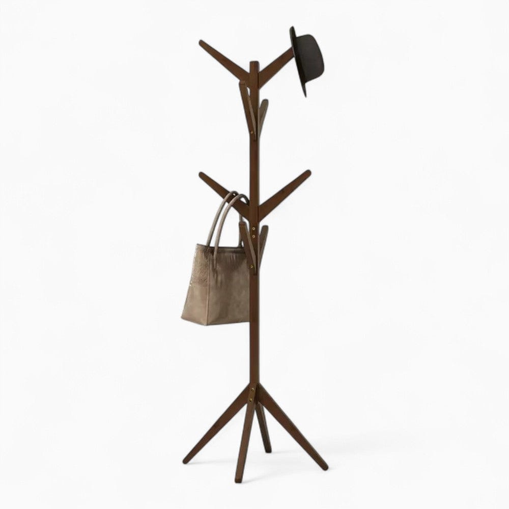 My Store Marron Porte Manteau sur Pied Design Arbre bois café