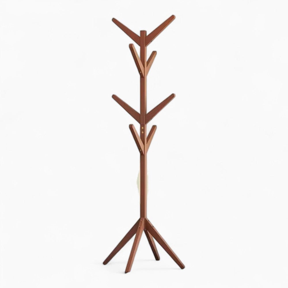 My Store Marron Porte Manteau sur Pied Design Arbre bois foncé