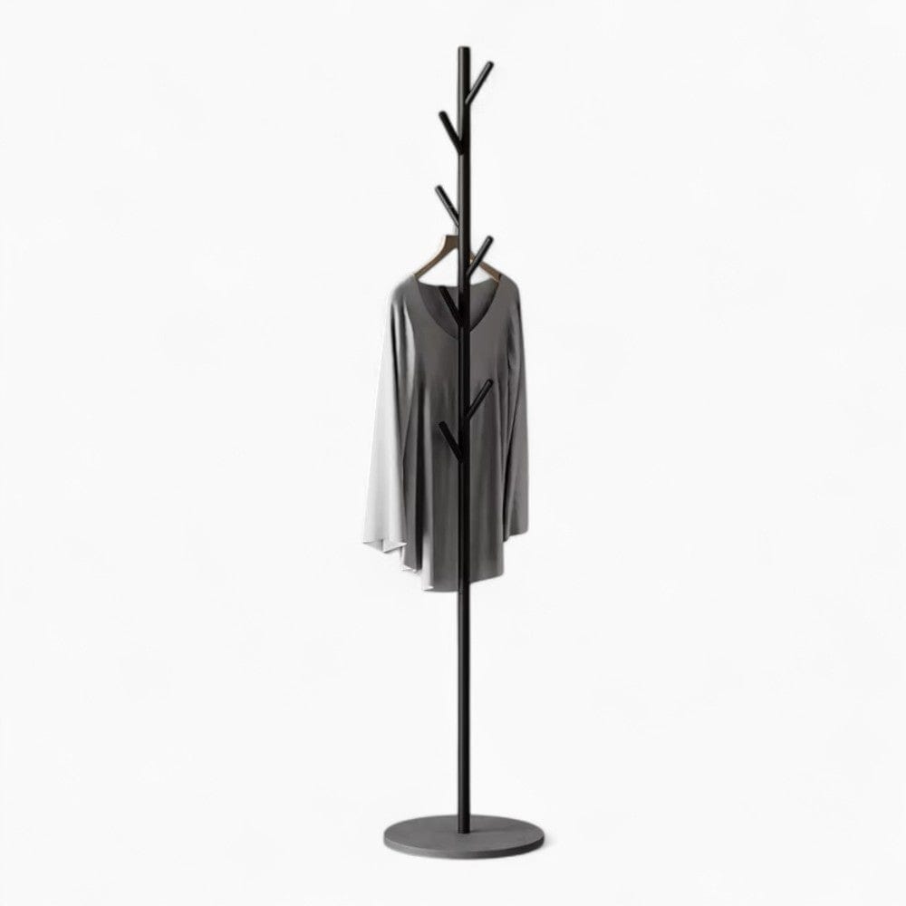 My Store Noir Porte Manteau Arbre sur Pied Noir