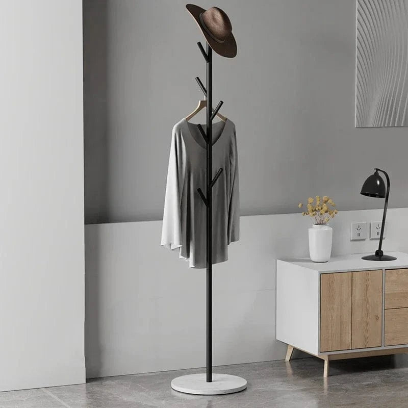 My Store Noir Porte Manteau Arbre sur Pied Noir/blanc