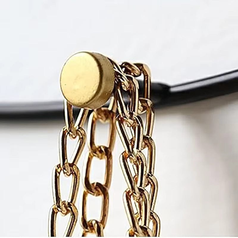 My Store Noir Porte Manteau design Vague croisée noir