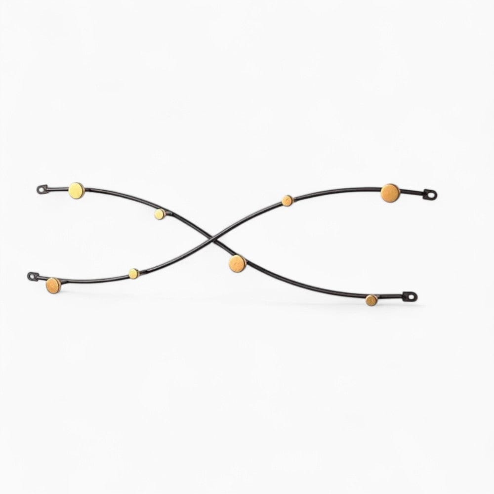 My Store Noir Porte Manteau design Vague croisée noir