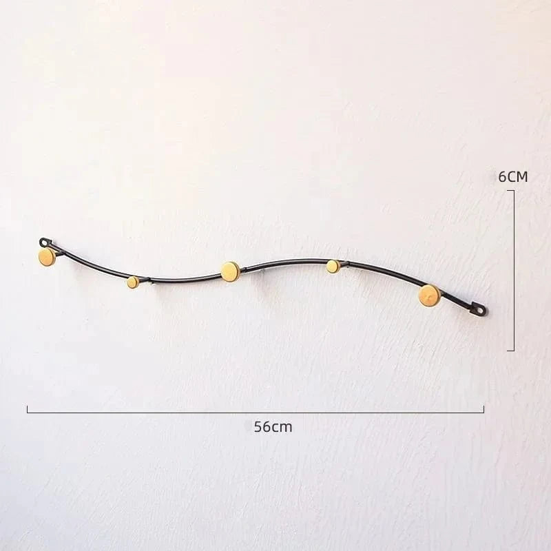 My Store Noir Porte Manteau design Vague noir