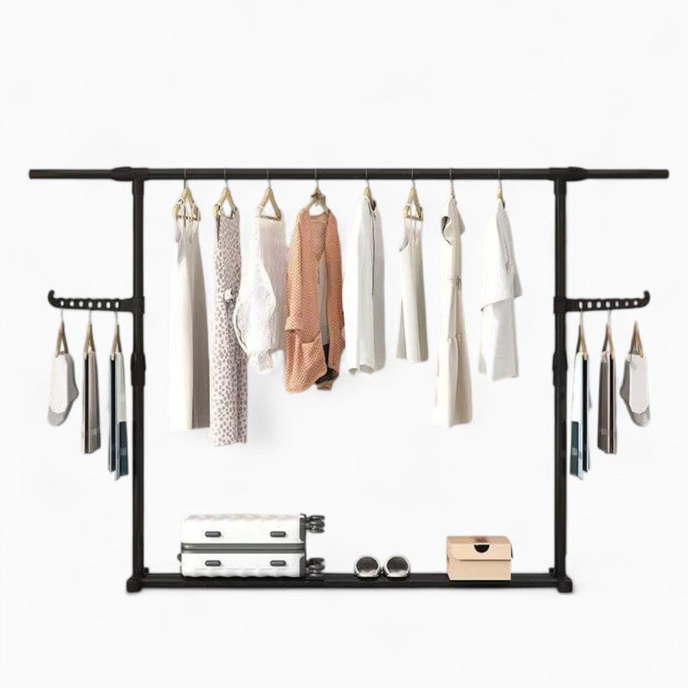 My Store Noir Porte Manteau Meuble Chaussure Grande Barre Dressing noir