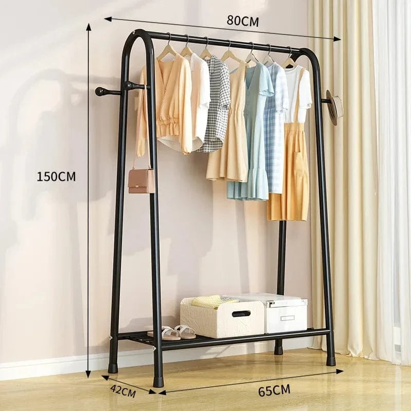 My Store Noir Porte Manteau Meuble Chaussure Mini dressing noir