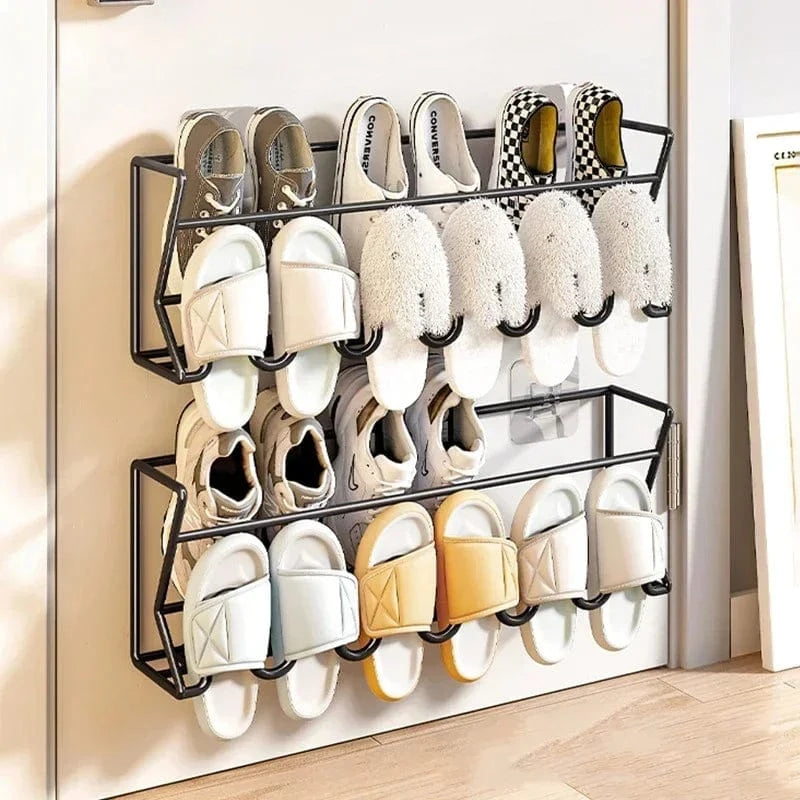 My Store Noir Porte Manteau Meuble Chaussure Rangement d'intérieur