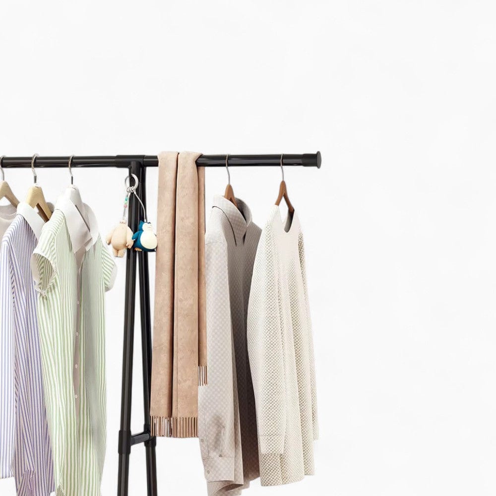 My Store Noir Porte Manteau Meuble Chaussure Roulant noir