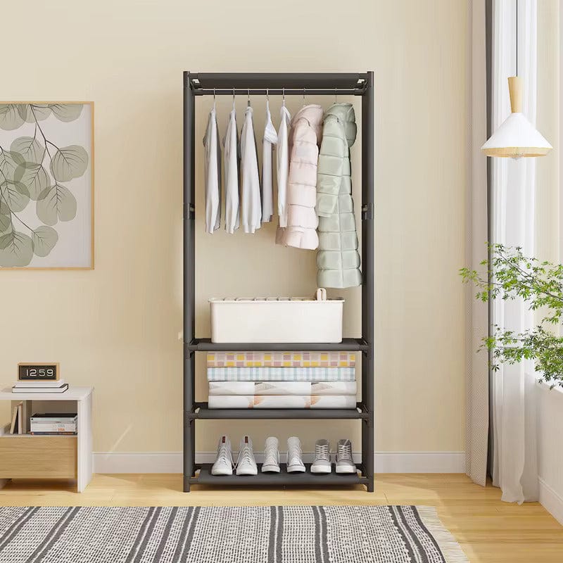 My Store Noir Porte Manteau Meuble Chaussure Simple Etagere Fermé noir
