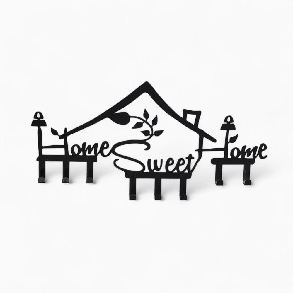 My Store Noir Porte Manteau Mural Home Sweet
