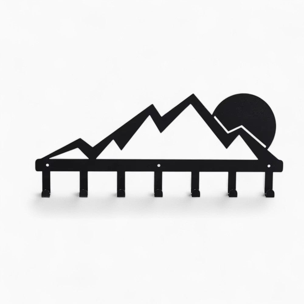 My Store Noir Porte Manteau Mural Montagne